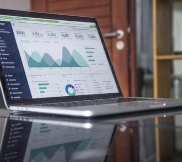 Balkendiagramme und Statistiken zu Website Traffic